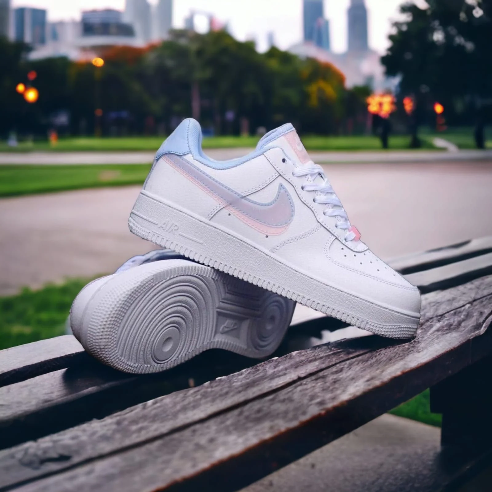 Nike Air Force 1 LV8 GS Double Swoosh Sneakers - Image 4