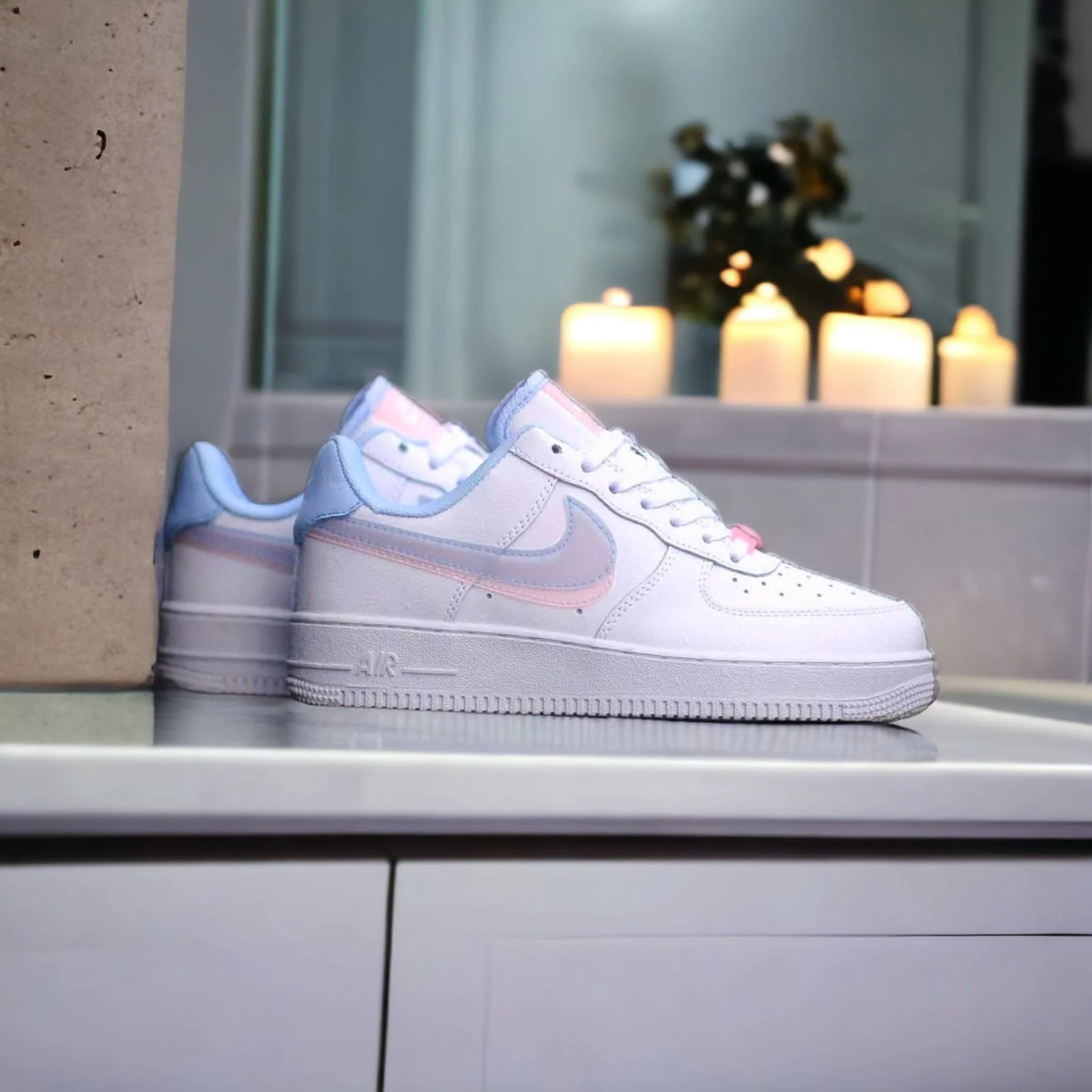 Nike Air Force 1 LV8 GS Double Swoosh Sneakers - Image 3