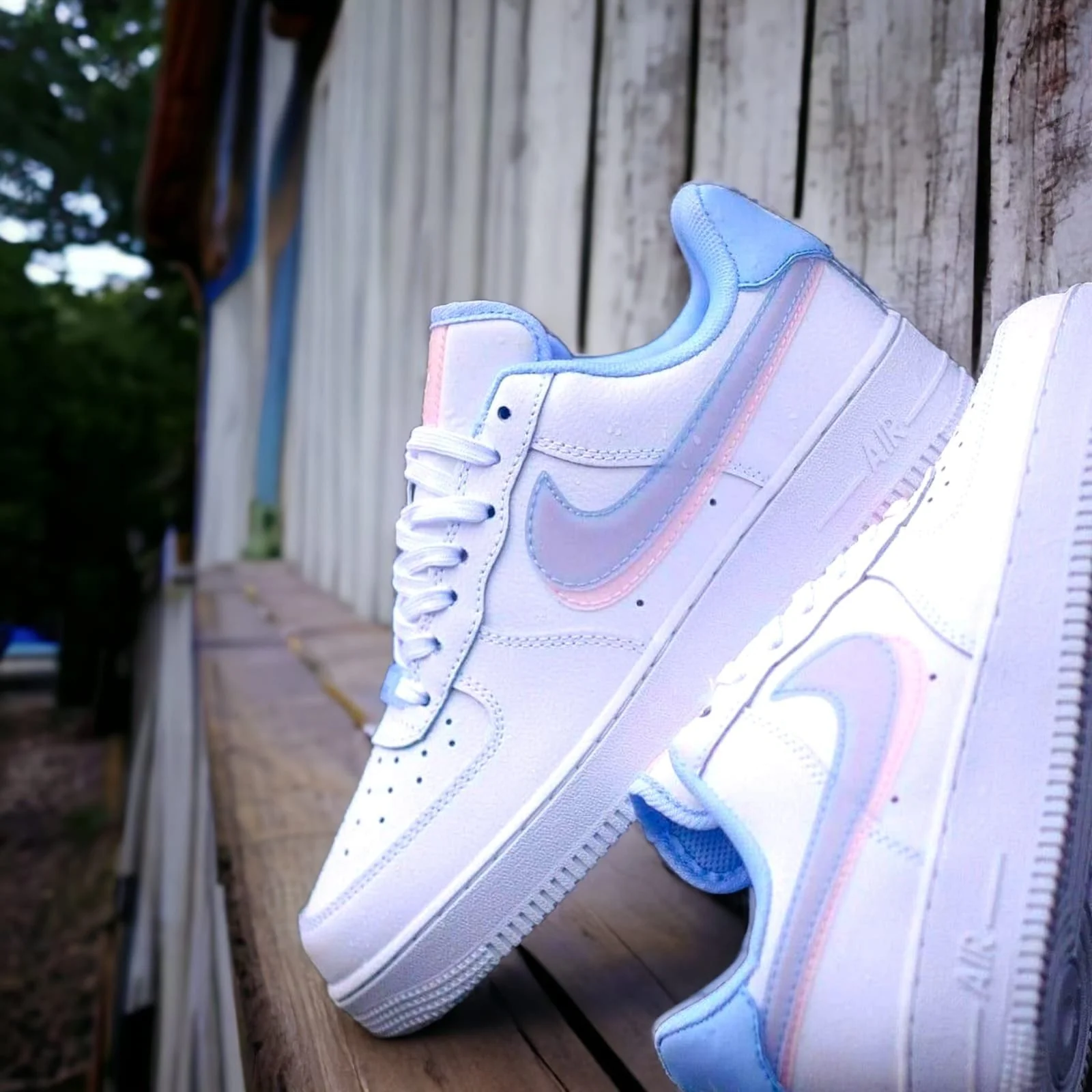 Nike Air Force 1 LV8 GS Double Swoosh Sneakers