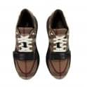 Ramsey Check Cotton Sneakers Birch Brown Birch Brown